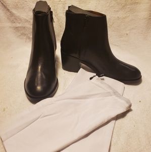 & Other Stories, leather ankle boots, black